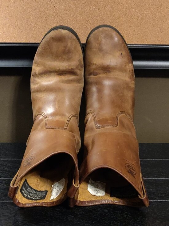 Georgia Boot Wellington In Tan Cheyenne Leather Men US 8M main image 6